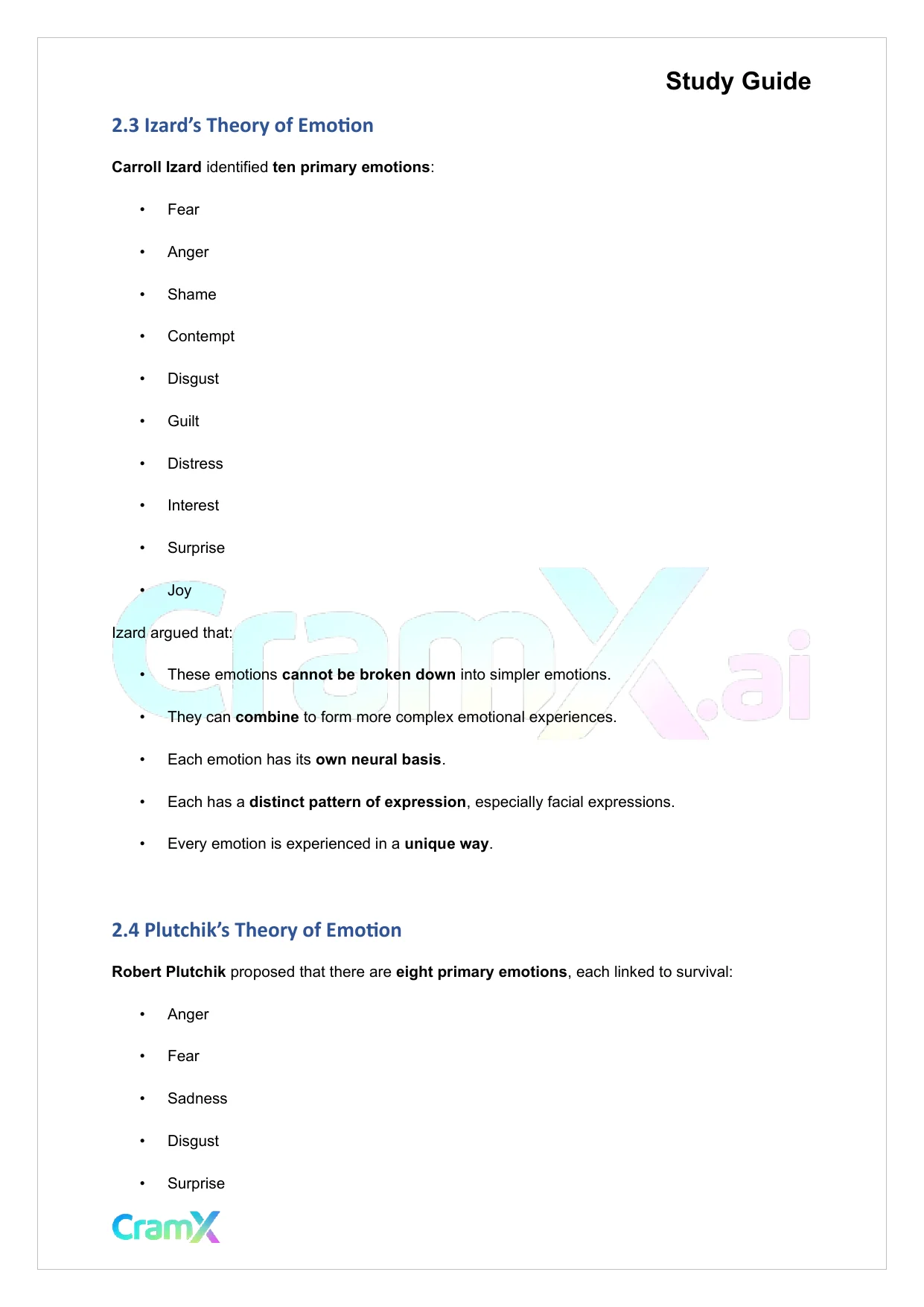 Psychology - Psychology Emotions - Page 4 preview image
