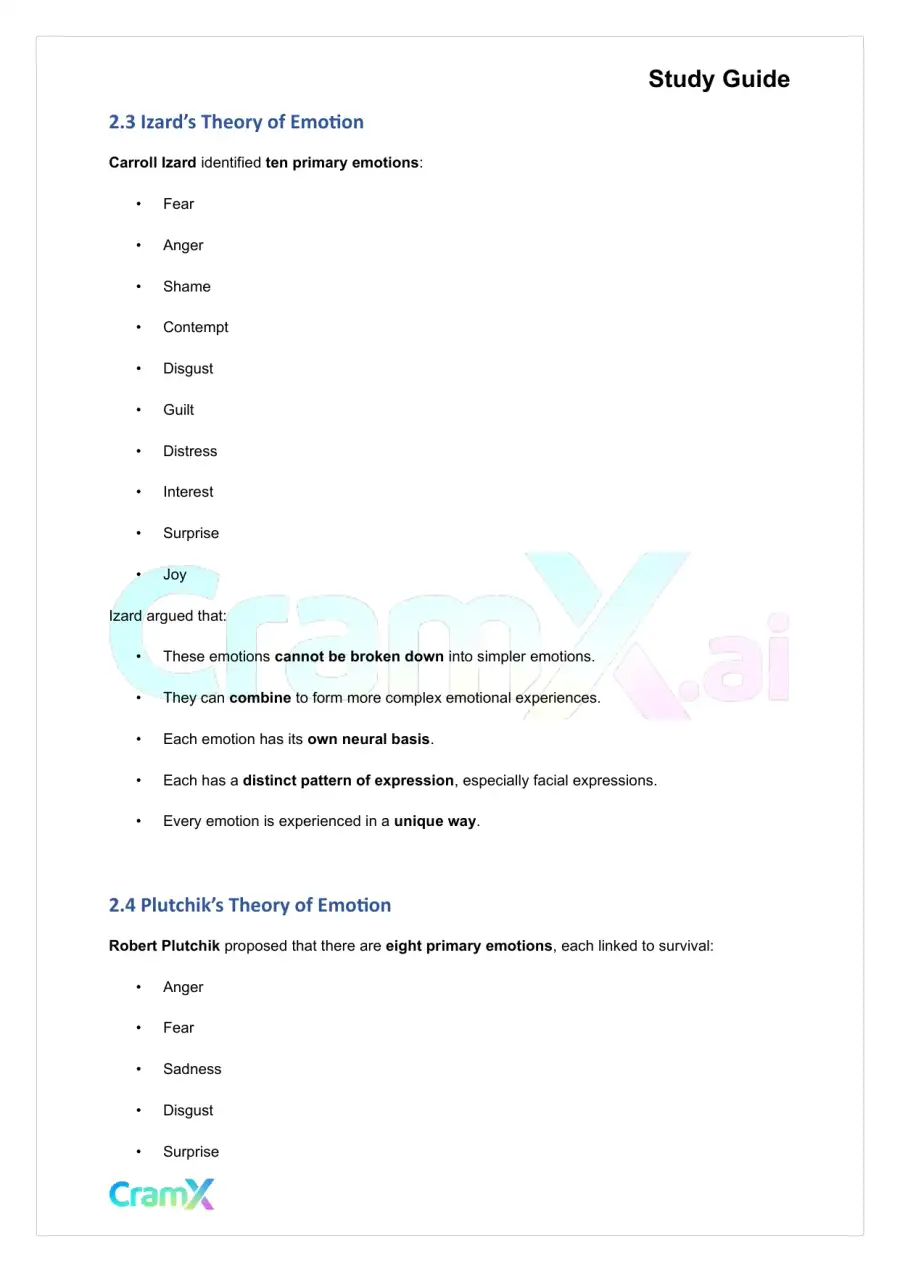 Psychology - Psychology Emotions, page 4