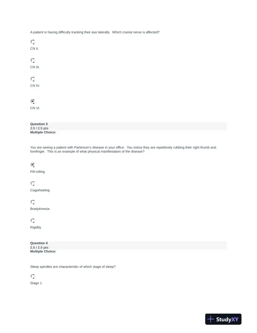 NURS231 Pathophysiology Module 6 With Answers (27 Solved Questions), page 3
