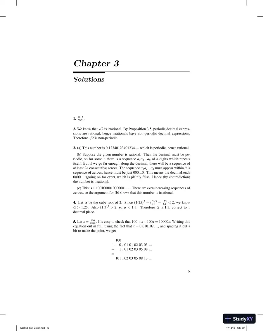 Solution Manual for Concise Introduction To Pure Mathematics, 4th Edition, page 11