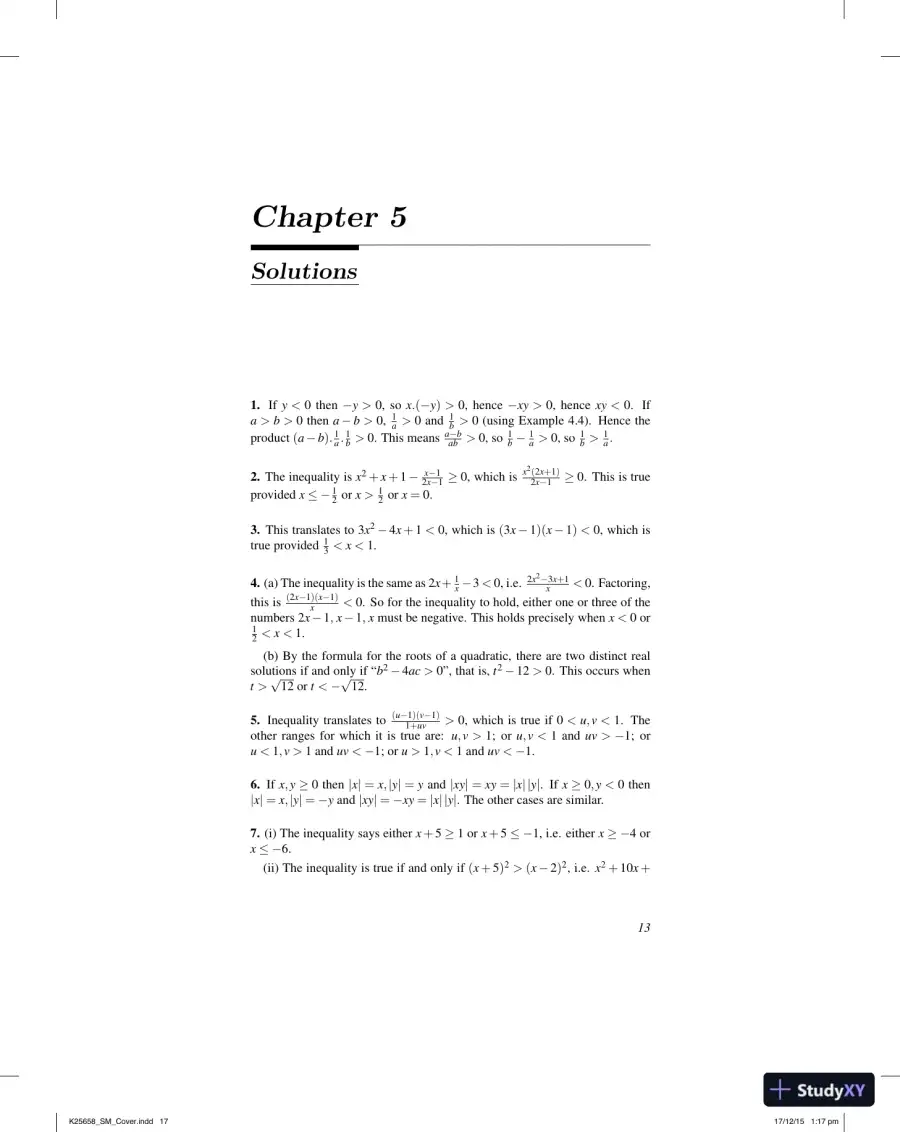 Solution Manual for Concise Introduction To Pure Mathematics, 4th Edition, page 15