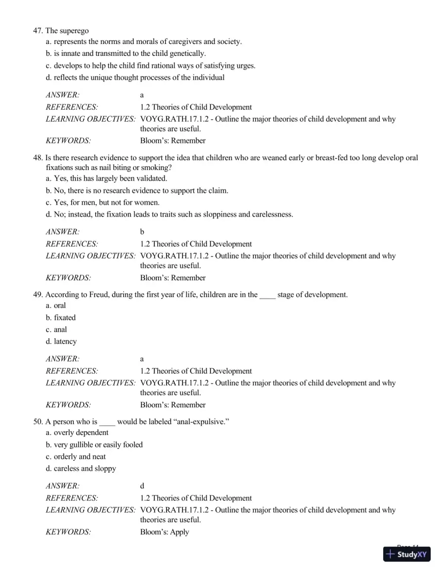 Test Bank For Childhood and Adolescence: Voyages in Development, 6th Edition, page 15