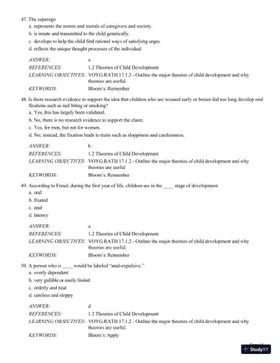 Test Bank For Childhood and Adolescence: Voyages in Development, 6th Edition - Page 15 preview image