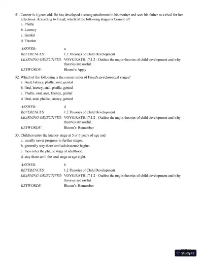 Test Bank For Childhood and Adolescence: Voyages in Development, 6th Edition - Page 16 preview image