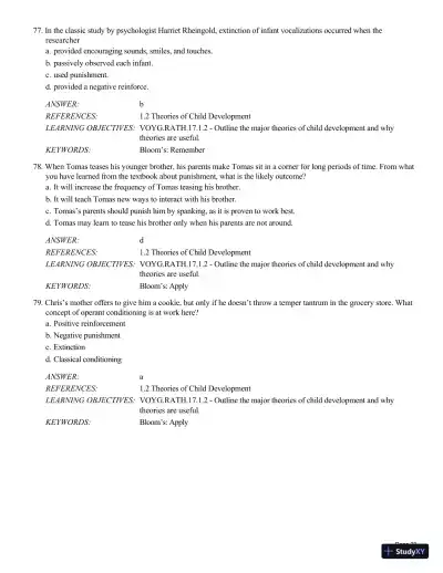 Test Bank For Childhood and Adolescence: Voyages in Development, 6th Edition - Page 24 preview image