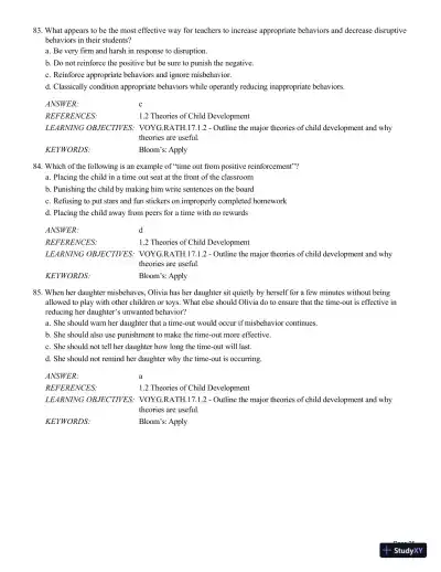 Test Bank For Childhood and Adolescence: Voyages in Development, 6th Edition - Page 26 preview image