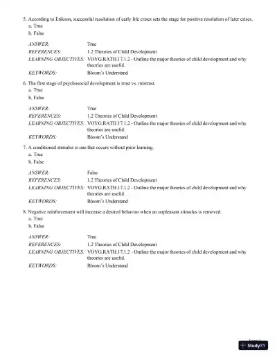 Test Bank For Childhood and Adolescence: Voyages in Development, 6th Edition - Page 3 preview image