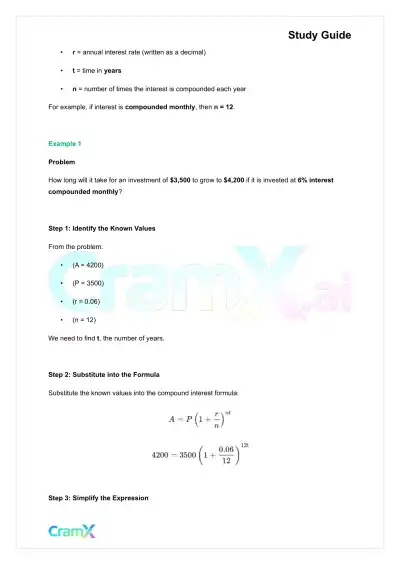 Algebra II – Word Problems - Page 10 preview image