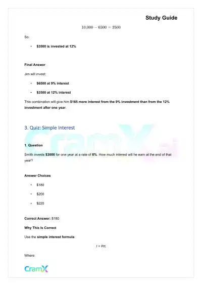 Algebra II – Word Problems - Page 5 preview image