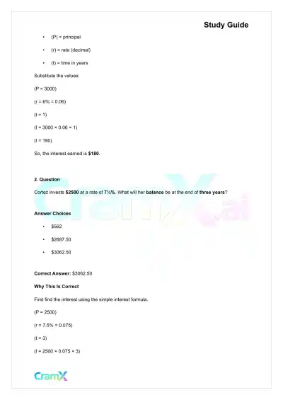 Algebra II – Word Problems - Page 6 preview image
