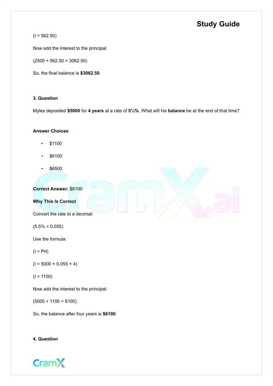 Algebra II – Word Problems, page 7