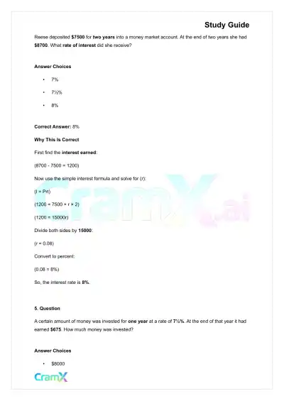 Algebra II – Word Problems - Page 8 preview image