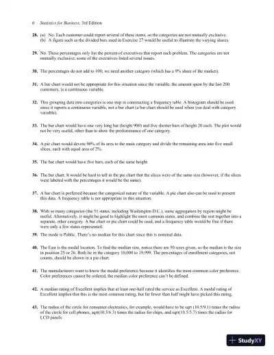 Solution Manual for Statistics for Business: Decision Making and Analysis, 3rd Edition - Page 10 preview image