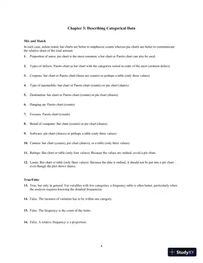 Solution Manual for Statistics for Business: Decision Making and Analysis, 3rd Edition - Page 8 preview image