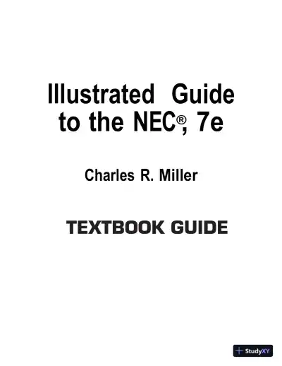 Solution Manual For Illustrated Guide to the National Electrical Code, 7th Edition - Page 1 preview image