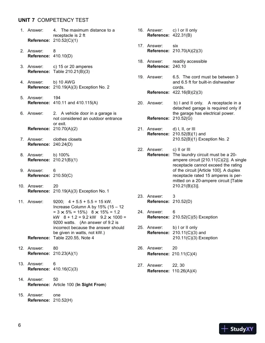 Solution Manual For Illustrated Guide to the National Electrical Code, 7th Edition, page 12