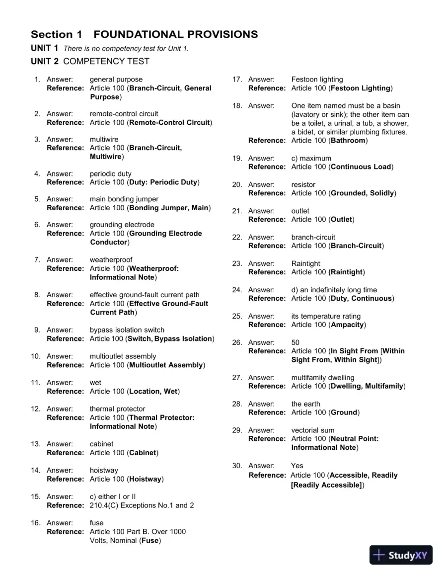Solution Manual For Illustrated Guide to the National Electrical Code, 7th Edition, page 7