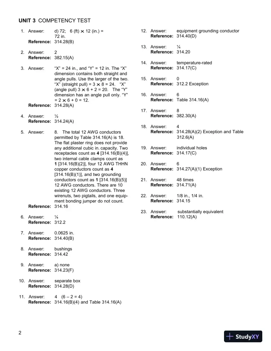 Solution Manual For Illustrated Guide to the National Electrical Code, 7th Edition, page 8
