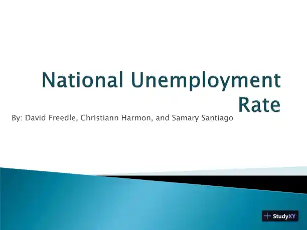 National Unemployment Rate - Page 1 preview image