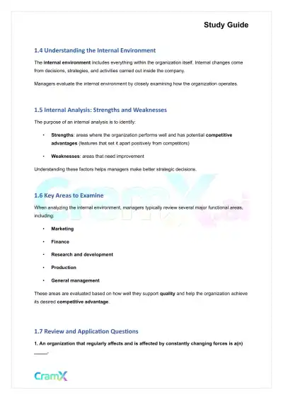 Principles of Management - Managerial Environments - Page 2 preview image
