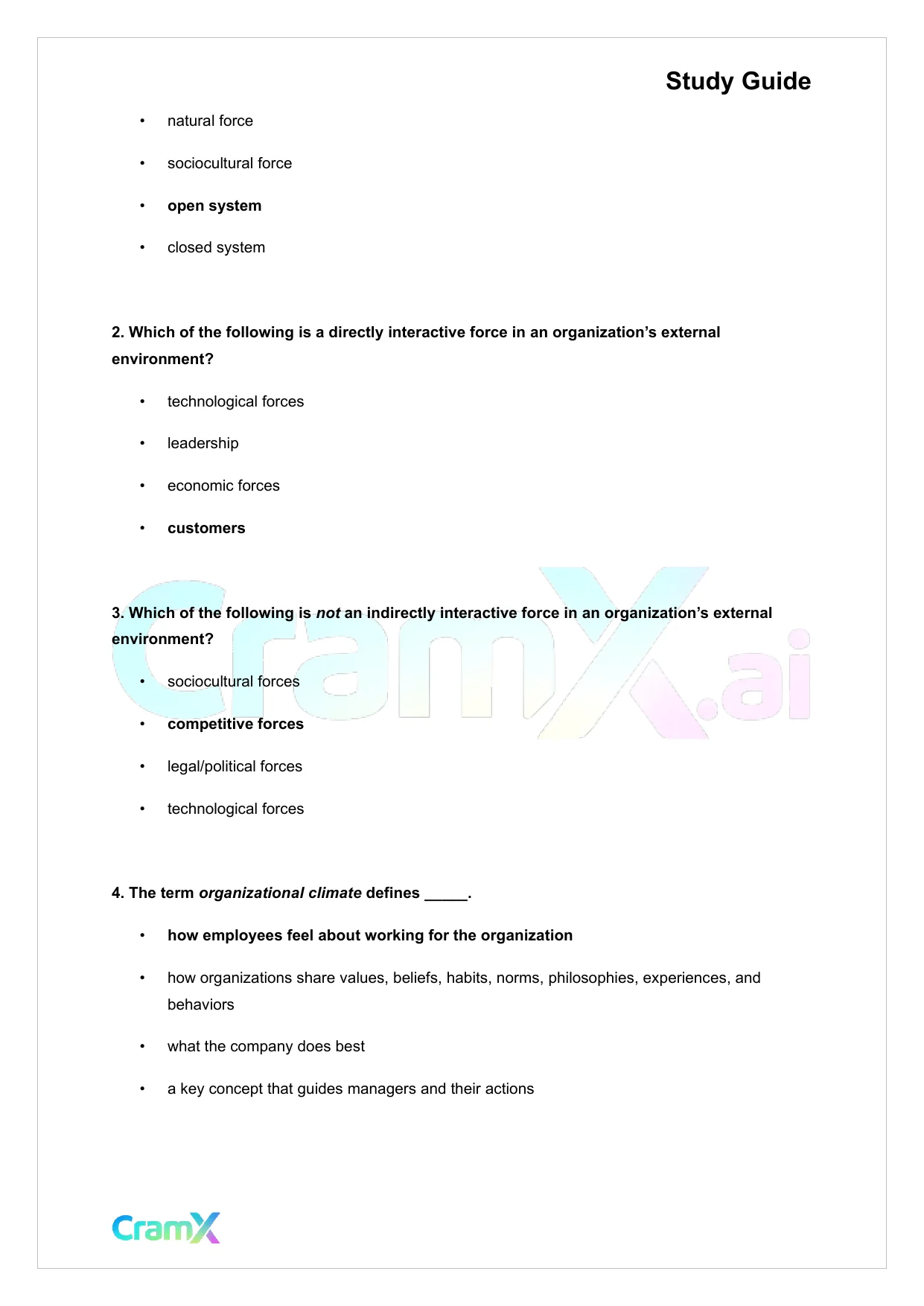Principles of Management - Managerial Environments - Page 3 preview image