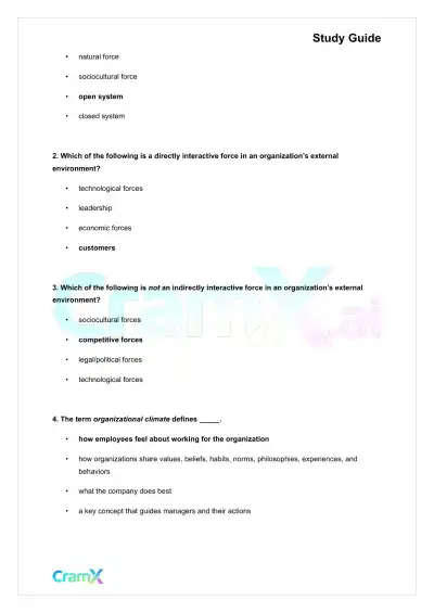 Principles of Management - Managerial Environments - Page 3 preview image