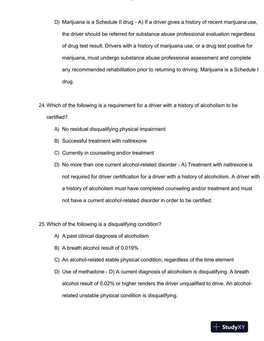 NRCME Psychology Test Bank With Answers (193 Solved Questions), page 10