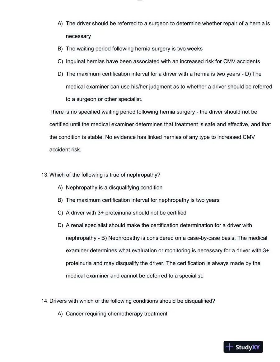 NRCME Psychology Test Bank With Answers (193 Solved Questions), page 6
