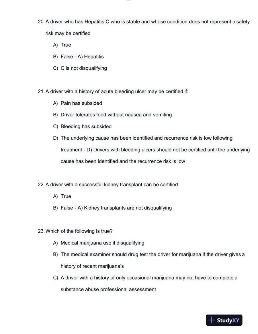 NRCME Psychology Test Bank With Answers (193 Solved Questions), page 9