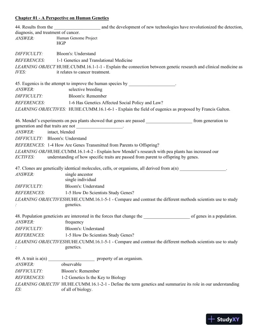 Human Heredity: Principles and Issues 11th Edition Test Bank, page 13