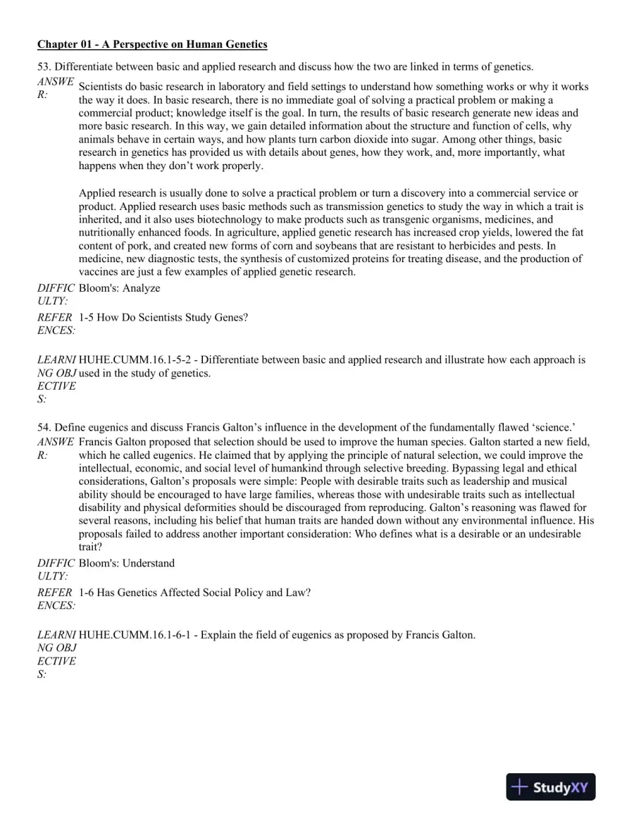 Human Heredity: Principles and Issues 11th Edition Test Bank, page 15