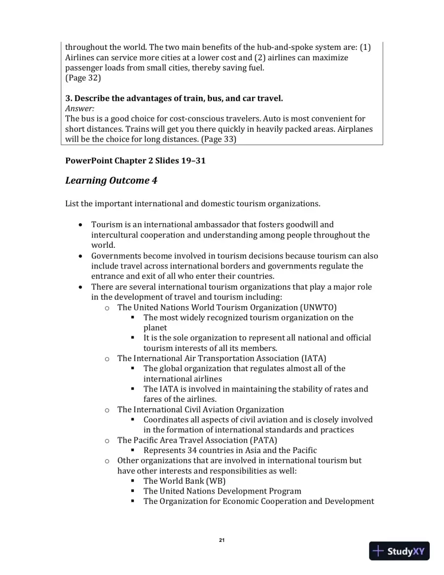 Exploring the Hospitality Industry, 4th Edition Class Notes, page 24