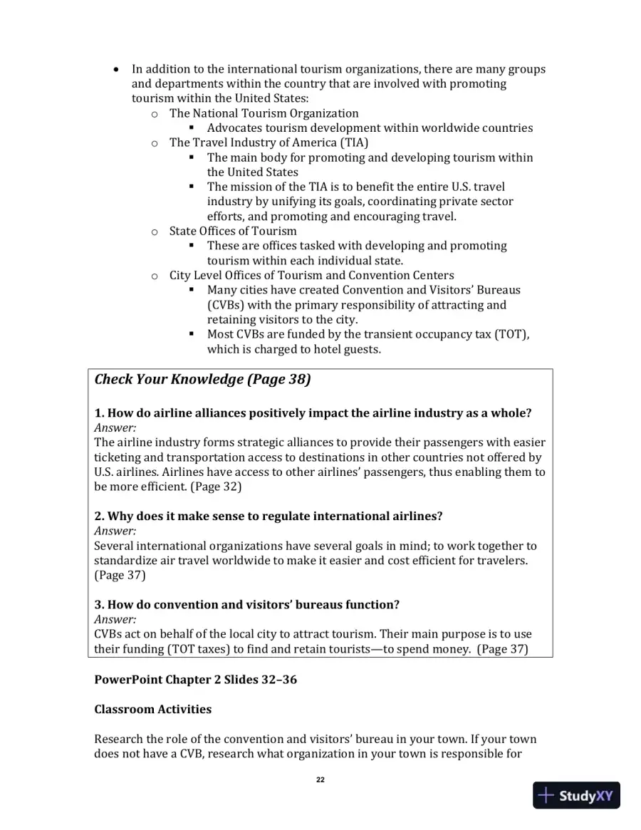 Exploring the Hospitality Industry, 4th Edition Class Notes, page 25