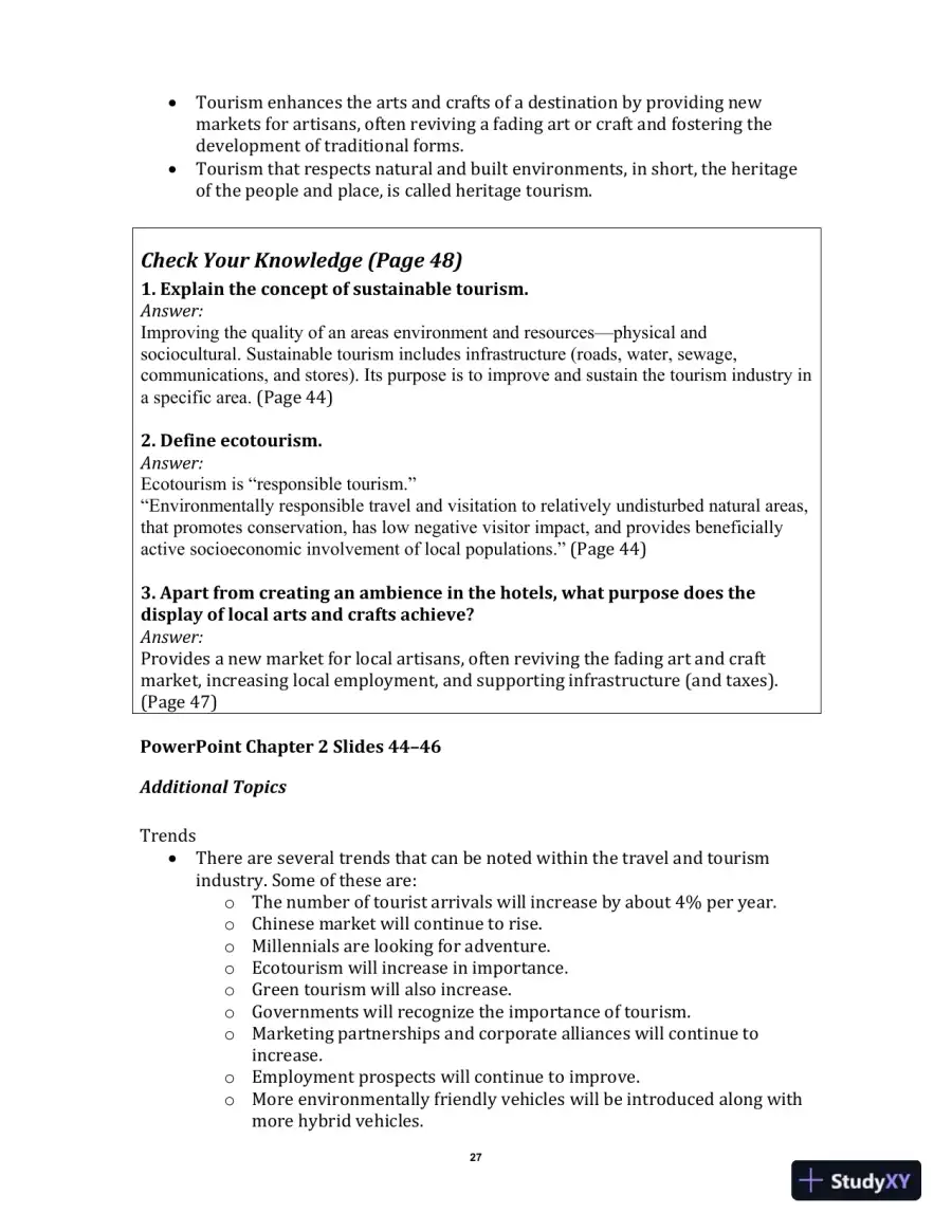 Exploring the Hospitality Industry, 4th Edition Class Notes, page 30