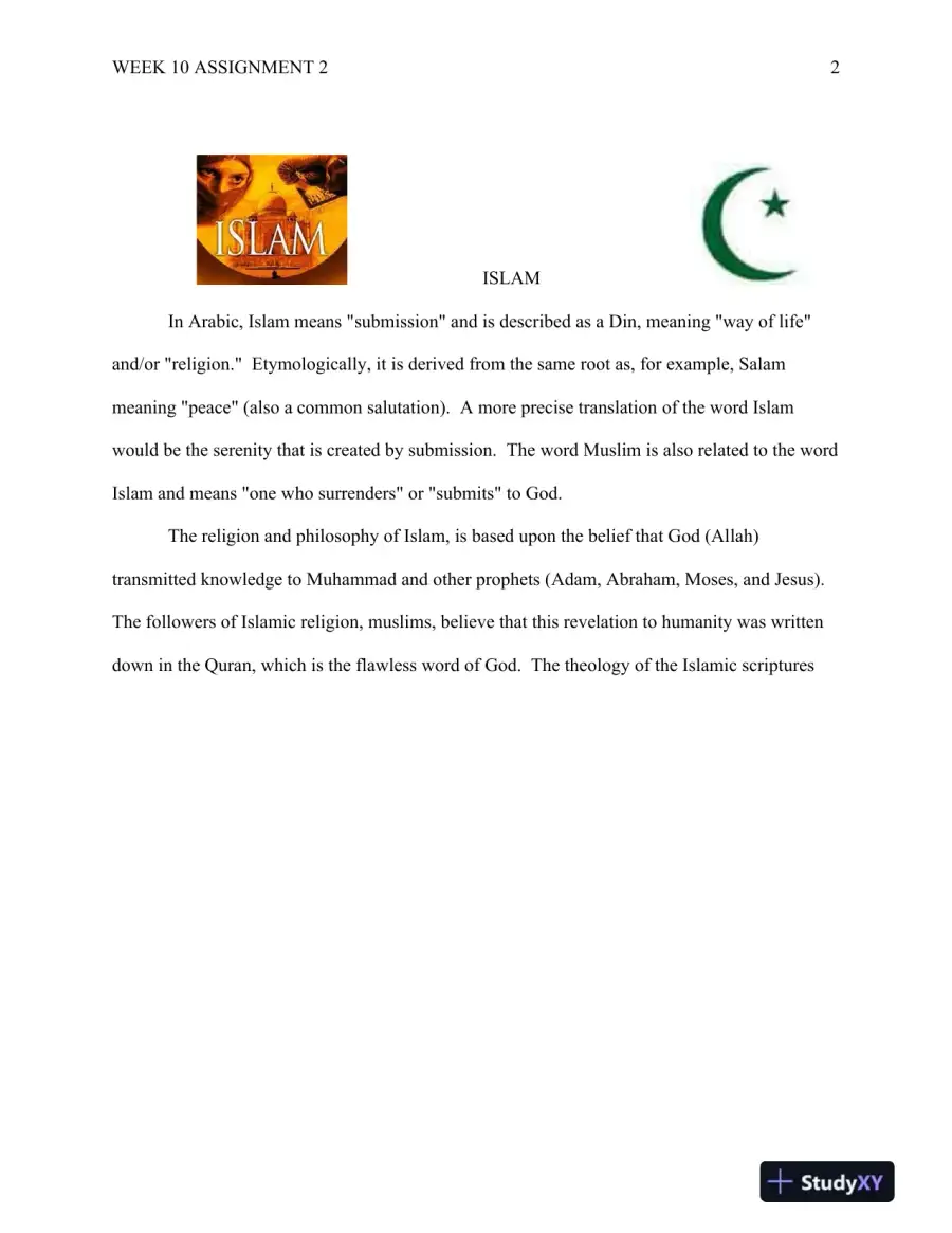 Brochure, Newsletter, or Presentation on a Religion, page 3