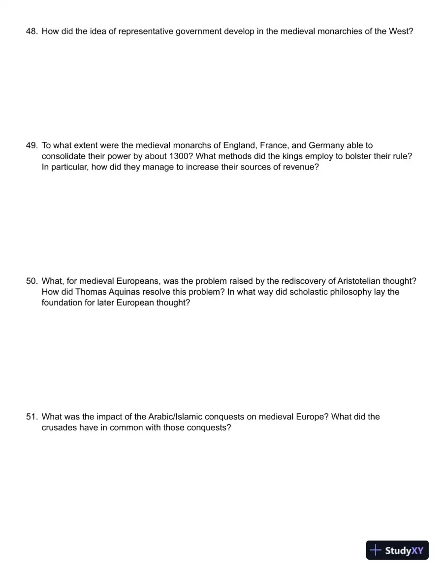Palmer, A History of Europe in the Modern World, 11th Edition Test Bank, page 11