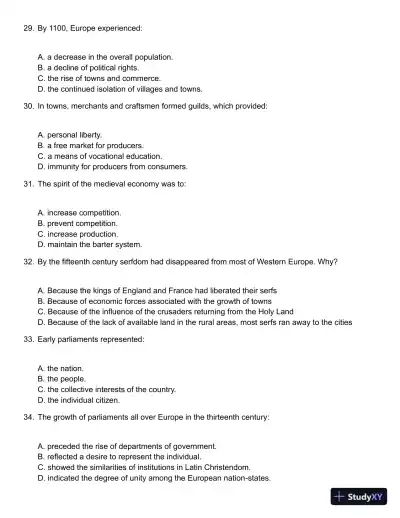 Palmer, A History of Europe in the Modern World, 11th Edition Test Bank - Page 7 preview image