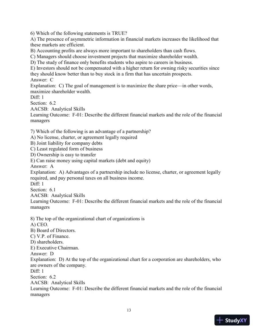 Test Bank for Corporate Finance Online, 2nd Edition, page 14