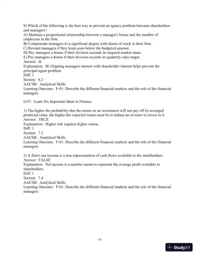 Test Bank for Corporate Finance Online, 2nd Edition - Page 15 preview image