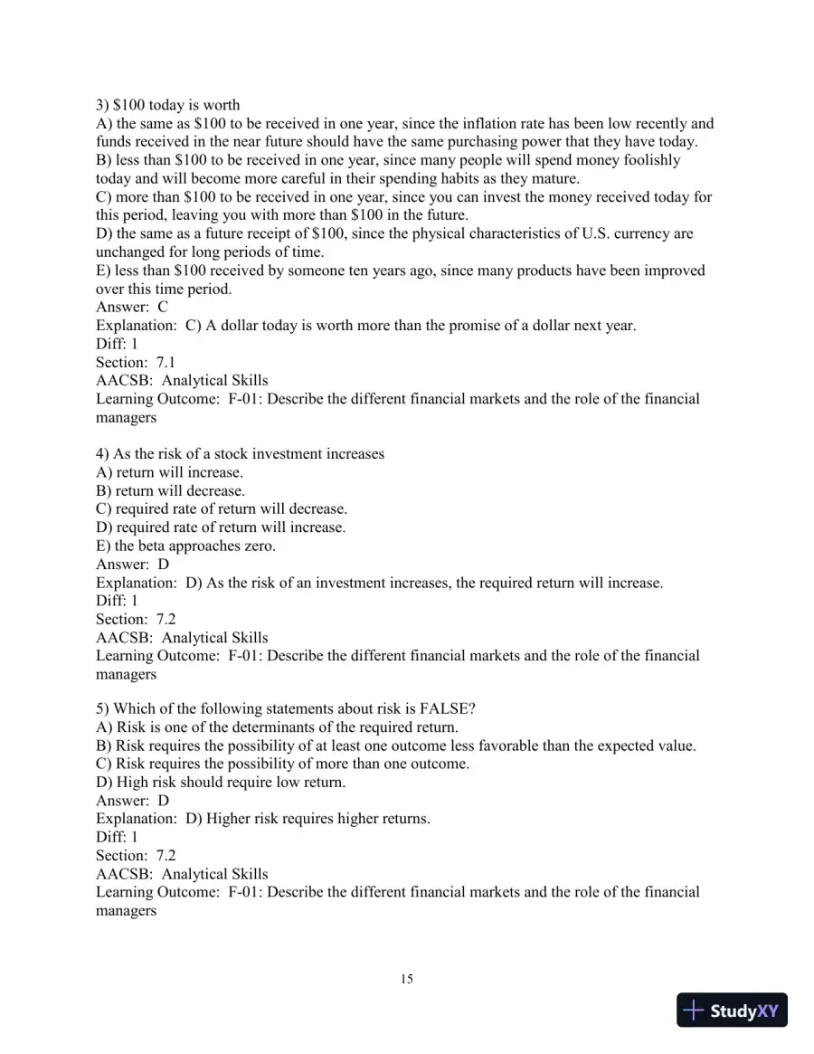 Test Bank for Corporate Finance Online, 2nd Edition, page 16