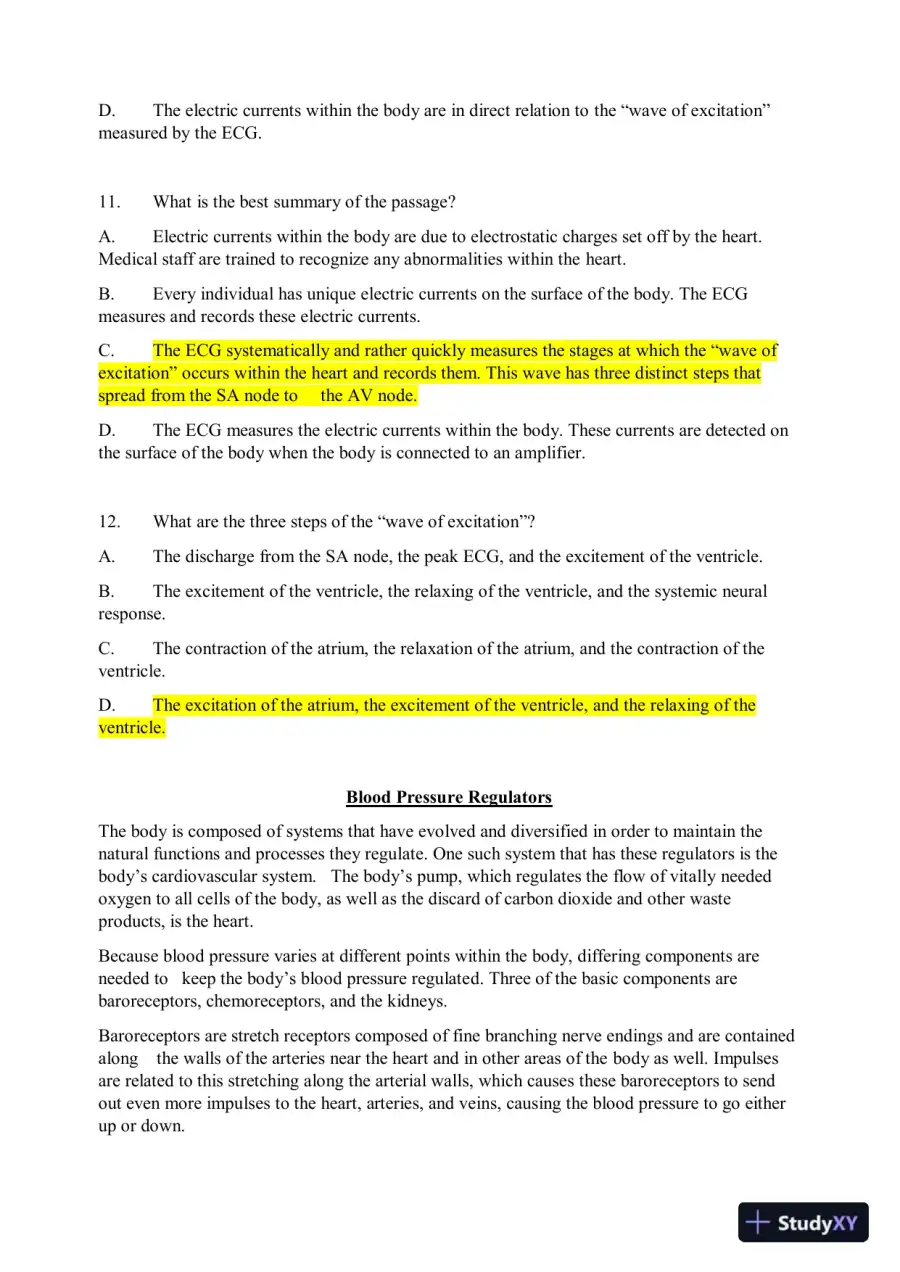 HESI Reading Compehension A2 Exam Version 1 With Answers (48 Solved Questions), page 5
