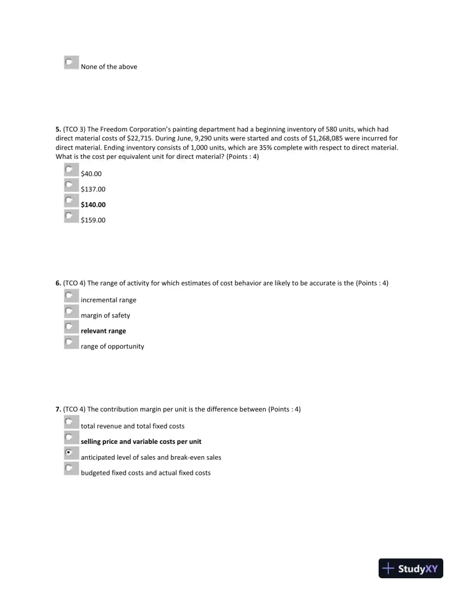 Understanding Key Managerial Accounting Concepts, page 3