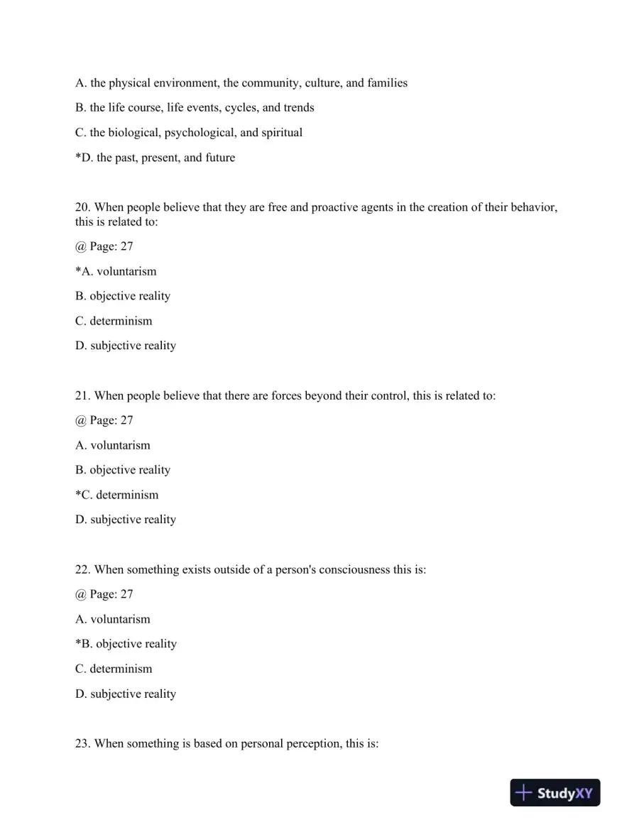 Dimensions of Human Behavior: Person and Environment Fifth Edition Test Bank, page 7