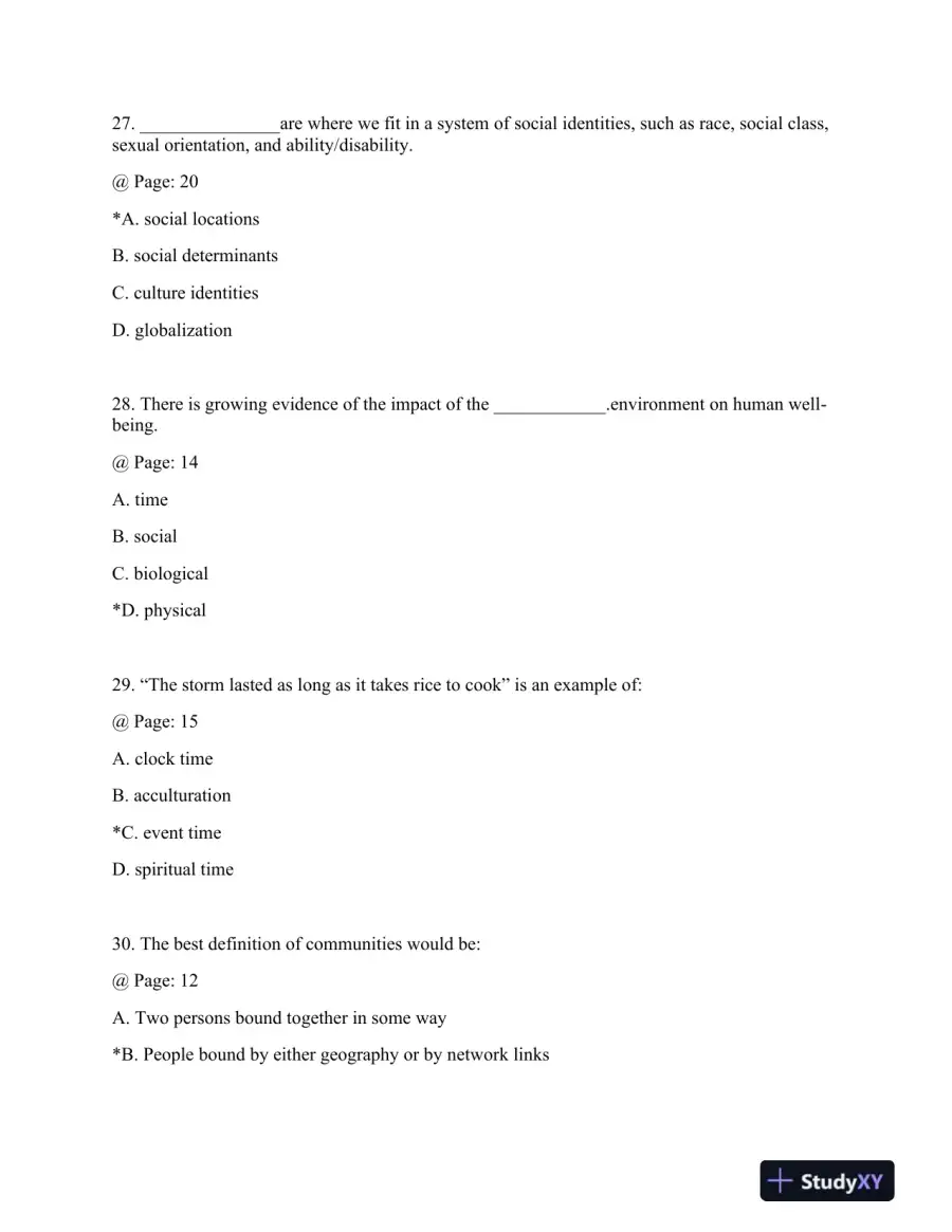Dimensions of Human Behavior: Person and Environment Fifth Edition Test Bank, page 9