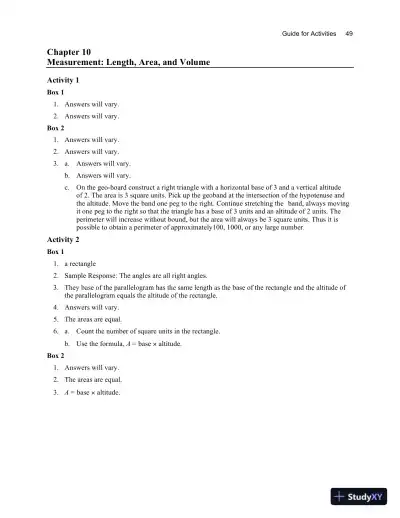 Solution Manual for Mathematical Reasoning for Elementary Teachers, 7th Edition - Page 11 preview image