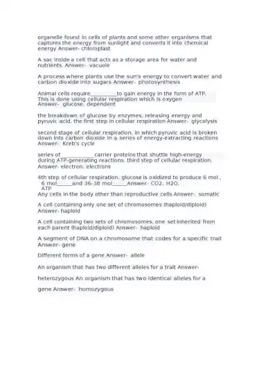 2023 BIOL ATI TEAS - Page 2 preview image