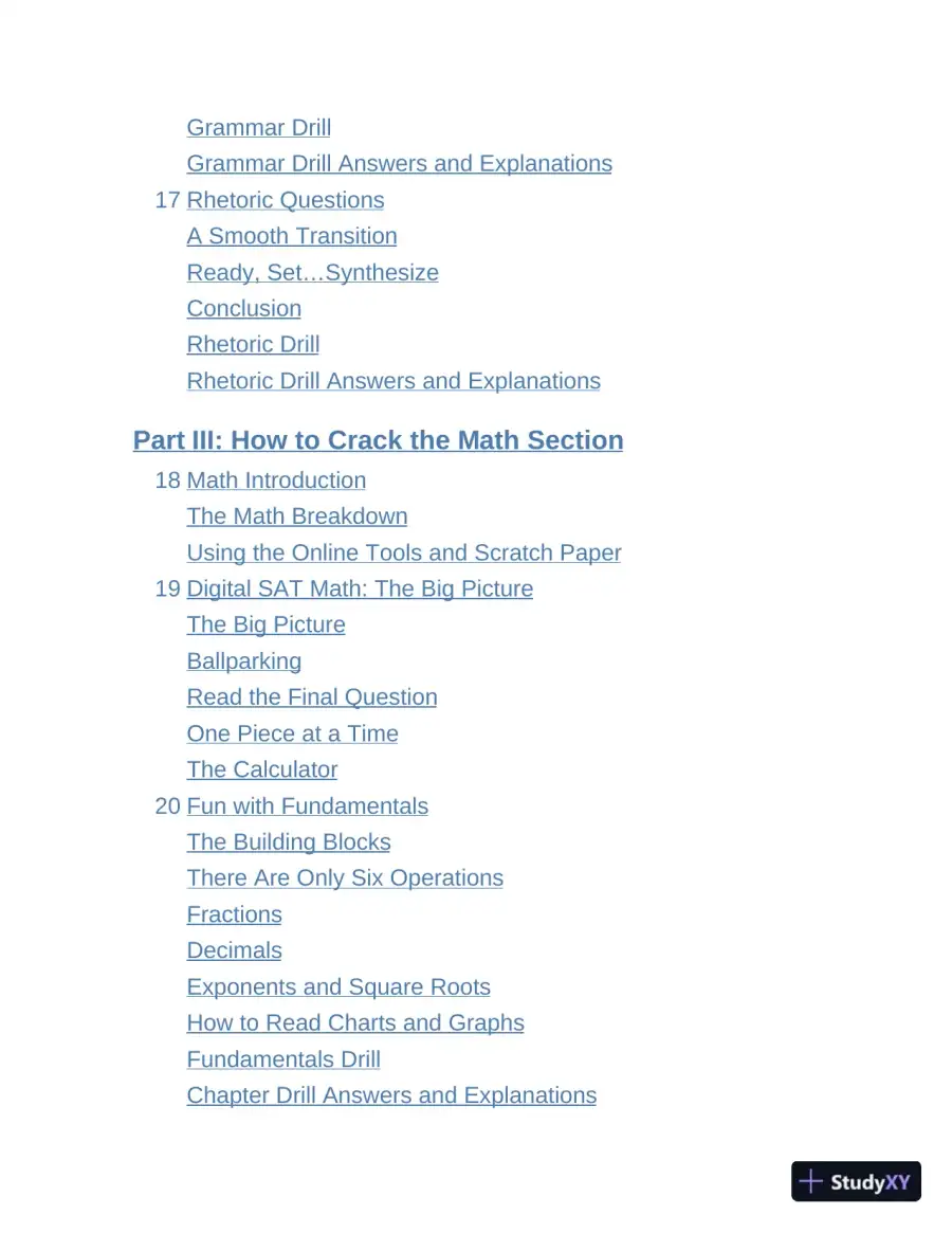 Princeton Review Digital SAT Premium Prep, 2024 : 4 Practice Tests + Online Flashcards + Review and Tools (2023), page 10