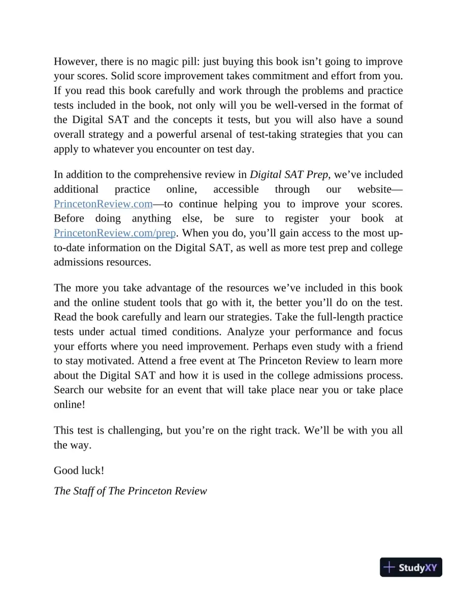 Princeton Review Digital SAT Premium Prep, 2024 : 4 Practice Tests + Online Flashcards + Review and Tools (2023), page 15