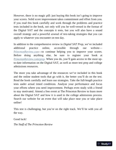 Princeton Review Digital SAT Premium Prep, 2024 : 4 Practice Tests + Online Flashcards + Review and Tools (2023) - Page 15 preview image