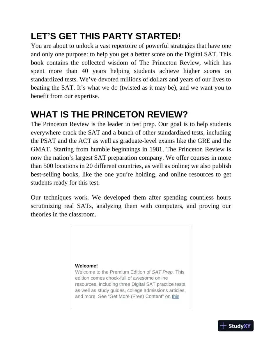 Princeton Review Digital SAT Premium Prep, 2024 : 4 Practice Tests + Online Flashcards + Review and Tools (2023), page 22